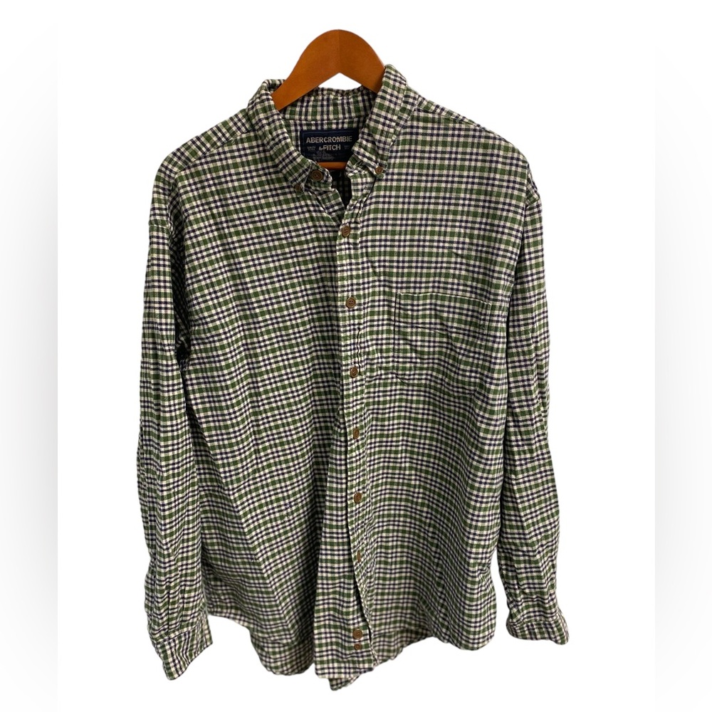 Abercrombie & Fitch mens button down shirt size large.